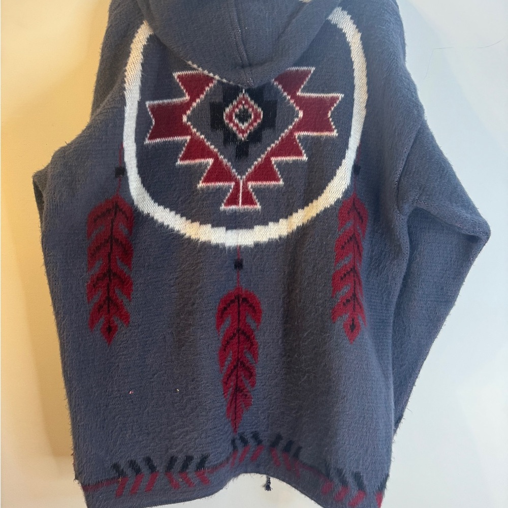 Gray And Red Patterned Women's Jacket - image 2